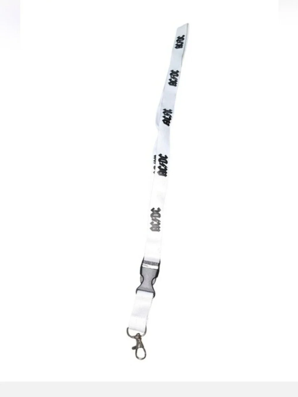 #09 AC/DC Branded Black and White Lanyard Key & Card Holders
